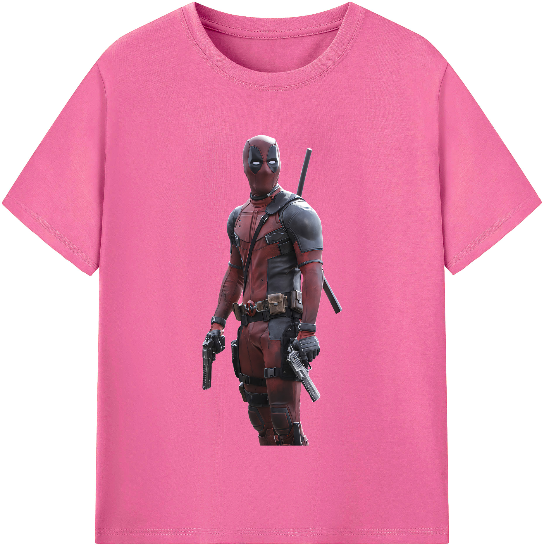 （画像用） Deadpool デッドプール レディースカジュアルプリントTシャツ（綿100％）